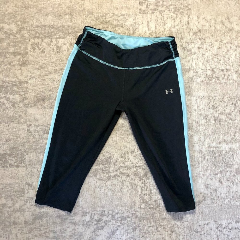 Under Armour Black and Blue Capris
